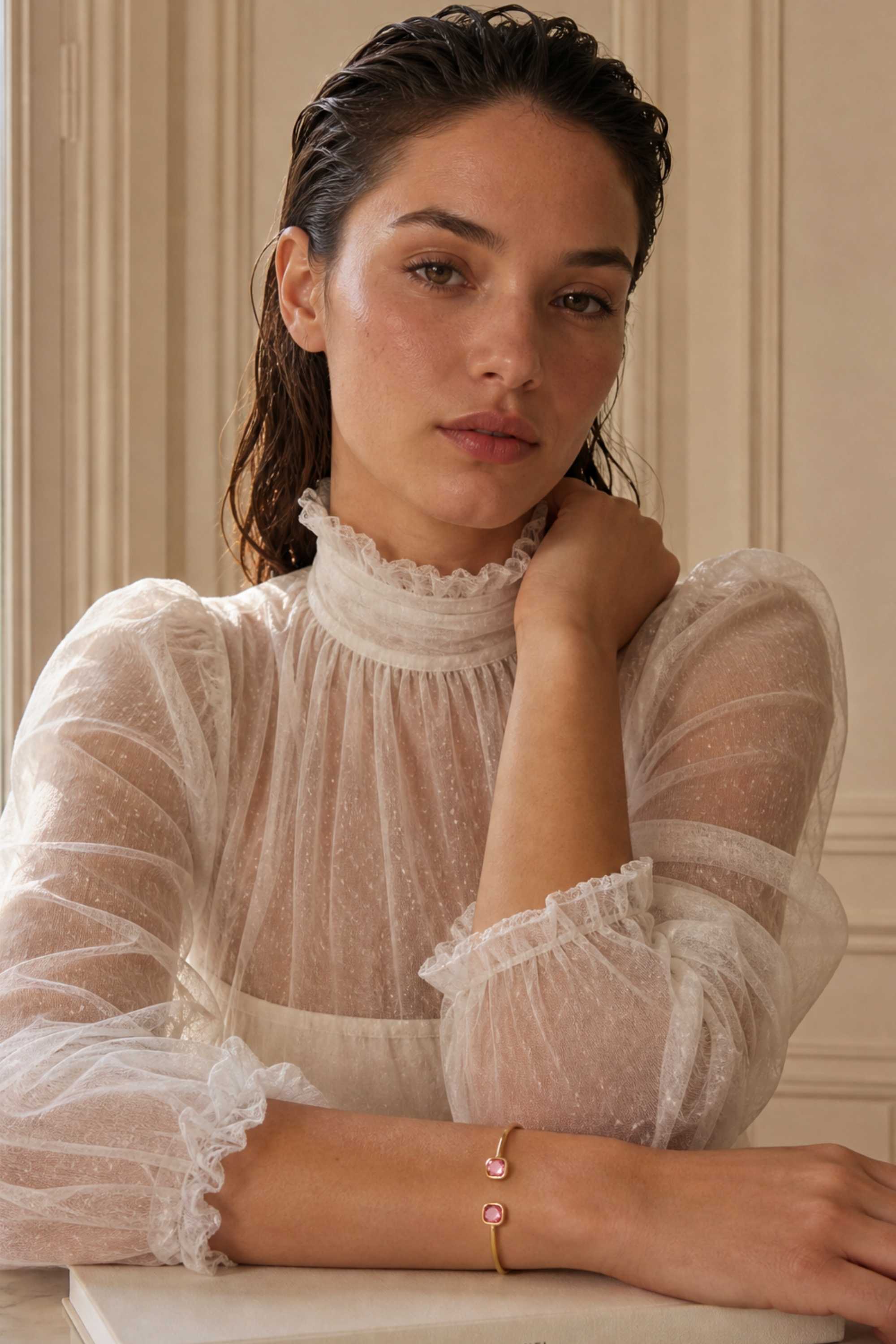 Jonc Rossine plaqué or 18 carats tendance femme – Jossepo