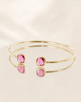 Jonc Rossine plaqué or 18 carats bracelet élégant femme – Jossepo