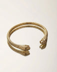Jonc Serpente en plaqué or 18 carats bracelet femme élégant motif serpent – Jossepo