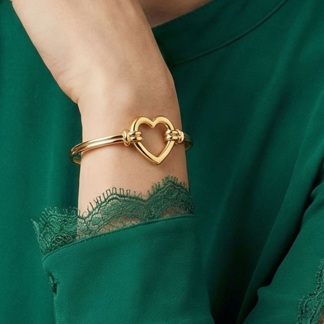 Bracelet jonc Verona plaqué or 18 carats tendance femme – Jossepo